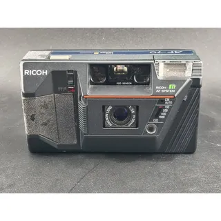 Photo of Ricoh AF-70 35mm Film Camera FOR PARTS Powers On Rikenon 35mm f/3.5 Lens + Bag