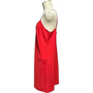 Photo of Nanette Lepore Satin Slip Nightgown Red 14