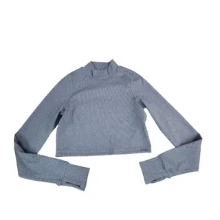 Photo of Offline by Aerie Blue Long Sleeve Crop Top Thumbholes NWT Small