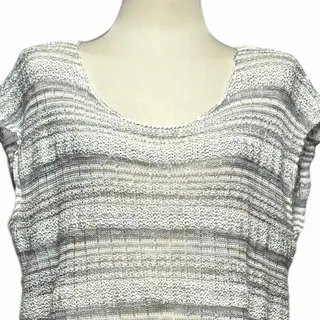 Photo of Eileen Fisher Italian Yarn Linen Sleeveless Sweater Gray XL