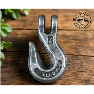 Photo of 5/16 Alloy Clevis Grab Hook Heavy Duty Chain Rigging Towing Hardware