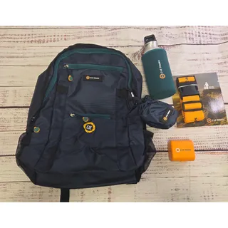 Photo of C.I.E Tours Deluxe Travel Pack Backpack Bottle Adapter Strap New Complete