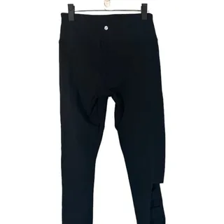 Photo of Bally Black Cut Out Cropped Leggings Women M Athletic Stretch Running Activewear