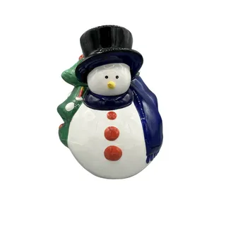 Photo of Vintage Snowman Christmas Tree Cookie Jar 2002