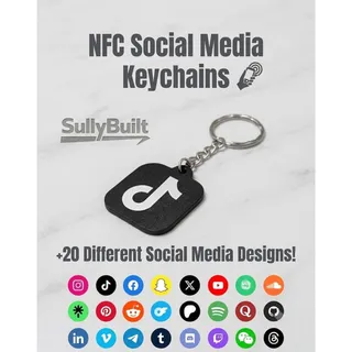 Photo of Custom NFC Social Media Keychain – Tap to Share Your Profile Instantly!