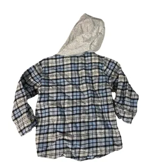 Photo of Just One You by Carter's Blue Plaid Hooded Top Boys Sz 12M Baby