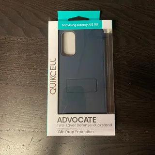 Photo of New QuikCell Advocate Two-Layer Kickstand Case for Samsung Galaxy A13 Slate Blue