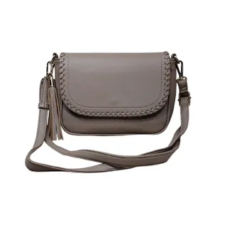 Photo of NWOT Crossbody Bag Women’s Beige Faux Leather Fringe Boho Chic Casual Purse
