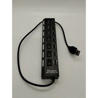 Photo of 7 Port USB 2.0 Hub High Speed Splitter Adapter for PC Laptop Mac Desktop