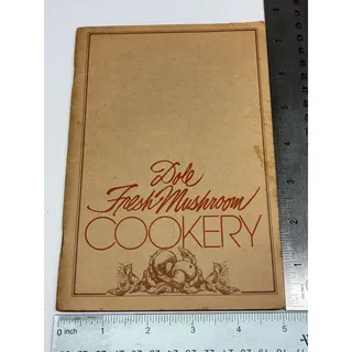Photo of Vintage 1976 Dole Fresh Mushroom Cookery Recipe Book Mushroom Cookbook Advertising Ephemera