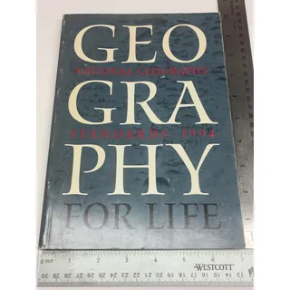 Photo of 1994 Geography for Life National Geographic Standards Vintage Education Book Maps Geography