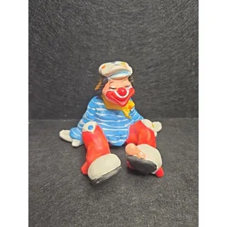 Photo of Vtg Annette Little “The Hobo” Circus Clown Handpainted Figurine 1980 - 5“