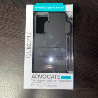 Photo of New Samsung Galaxy S21 FE/FE 5G ADVOCATE + HOLSTER Kickstand Case – STEEL BLACK