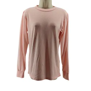 Photo of Vintage 90s Lands End Womans Medium T-Shirt Pink Stretch Base Layer Made in USA