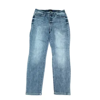 Photo of Judy Blue Mid Rise Bleach Wash Boyfriend Denim Jeans 882335LT-CO 9/29