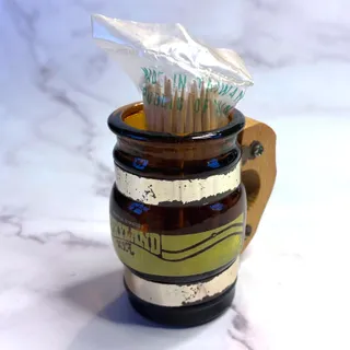 Photo of Vintage Opryland USA Nashville Amber Glass Mini Mug Toothpick Holder Souvenir