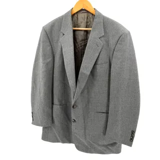 Photo of Vintage 80s Mr. Harry Couture Heather Gray 100% Pure New Wool Tailored Blazer