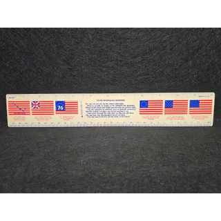 Photo of Vintage 1993 Presidents / Flags Ruler Atlas Pen Pencil Co. Made USA Historical
