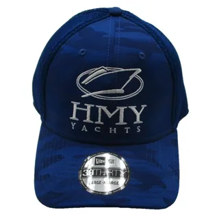 Photo of New Era HMY Yachts Hat Cap Fitted Mens L/XL Blue Mesh Camo Baseball 39THIRTY
