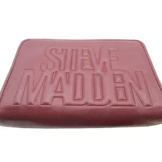 Photo of Steve Madden Wallet Women's One Size Red Faux Leather Wristlet Zip Around