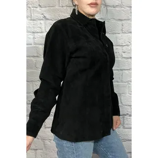 Photo of Vintage Y2K AMI Black Suede Shirt/Shacket
