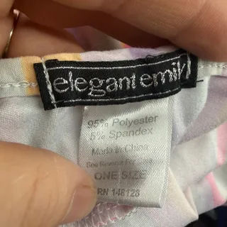 Photo of Elegant Emily Rainbow Stripe Cartan Lounge Dress One Size Fits Most Soft Stretch