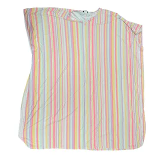 Photo of Elegant Emily Rainbow Stripe Cartan Lounge Dress One Size Fits Most Soft Stretch