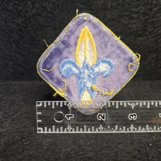 Photo of Cub Scout Webelos Rank Insignia sewn plastic back BSA Rank Patch