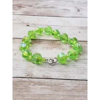 Photo of Child Size Girl's or Very Small Women's Bracelet - Green Bracelet