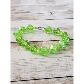 Photo of Child Size Girl's or Very Small Women's Bracelet - Green Bracelet