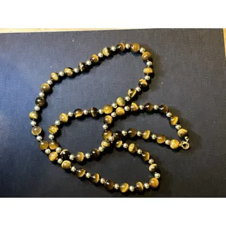 Photo of 1/20 14k Gold Filled Findings And Spacer Beads. Tiger Eye 24in Necklace