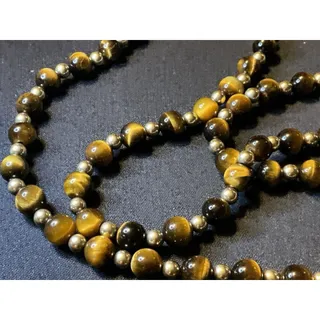 Photo of 1/20 14k Gold Filled Findings And Spacer Beads. Tiger Eye 24in Necklace