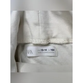 Photo of ZARA Boys Off-White Cream Turtleneck Long Sleeve T-Shirt 100% Cotton | Sz 11-12