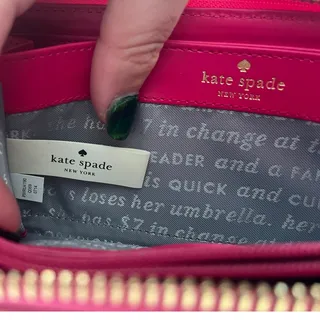 Photo of Kate Spade PWRU4190 Cedar Street Ombre Nisha Zip Wallet PINK OMBRE Like New