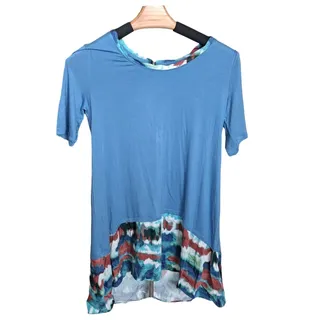 Photo of LOGO Lori Goldstein Rayon Layered Hem Tunic XS NWOT
