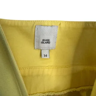 Photo of River Island Yellow Ruffle Plunge V-Neck Crop Top