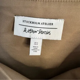 Photo of & Other Stories Brown Strappy Crop Top