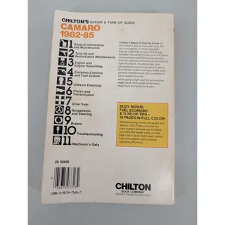 Photo of Chilton's Repair & Tune-Up Guide Camaro 1982-1985 All US & Canadian Models