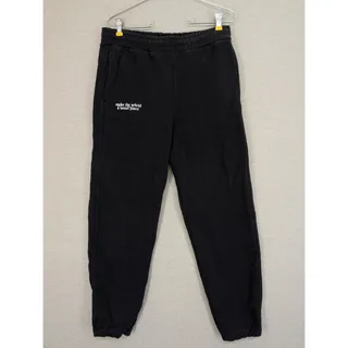Photo of Men’s H&M Black Joggers Size Small Make The World A Better Place Loose -0826H31
