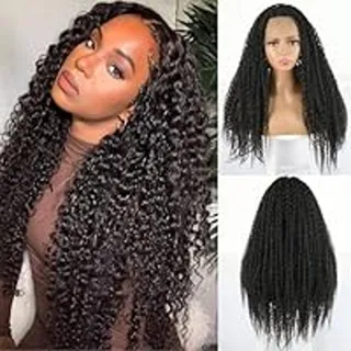 Photo of Wear And Go Glueless Wig HD Lace Front Wig Pre Plucked Synthetic Black