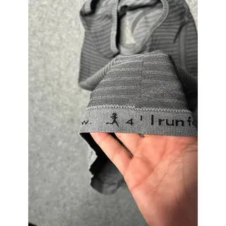 Photo of Lululemon Swiftly Tech High Neck Racerback Tank Gray Sparkle Size 4