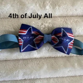 Photo of Pet Dog Cat Bow Ties USA 4th of July 250th Independence Day NEW