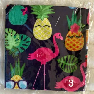 Photo of Pet Dog Cat Bandanas Medium Tropical Theme Fruit Flamingo Pineapple NEW