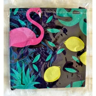 Photo of Pet Dog Cat Bandanas Medium Tropical Theme Flamingo Lemon NEW