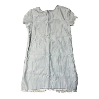 Photo of BB Dakota Light denim blue fringe cutoff raw hem medium