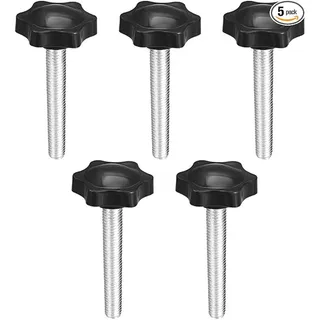 Photo of uxcell Clamping Screw Knob Set - M8 x 50mm, 5 Pieces