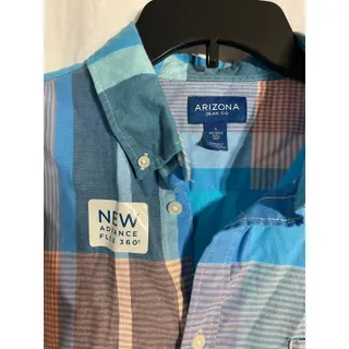 Photo of NWT Arizona Jeans boys button front shirt