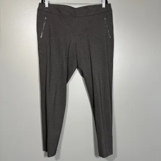Photo of Lane Bryant Pants Charcoal Gray Tapered Leg Pull On - Women's Plus Size 14/16