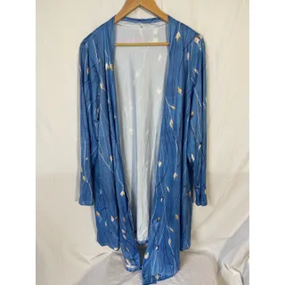 Photo of Womens blue vines and flowers sweater cardigan