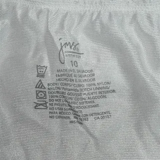 Photo of Vintage JMS Just My Size Nylon Ivory White Brief Panty Size 10